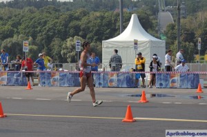 На соревнованиях по спортивной ходьбе (50 км, мужчины)