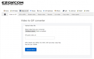 Скриншот сайта ezgif.com