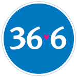 Логотип аптеки "36,6"