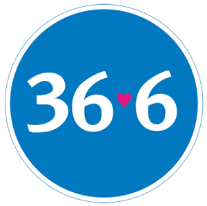 Логотип аптеки "36,6"
