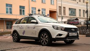 Автомобиль-беспилотник в Первой градской больнице
