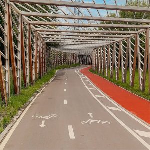 Велодорожка в парке 850-летия Москвы